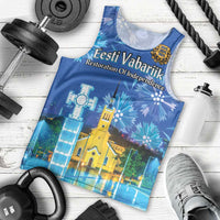 Personalized Estonian Restoration of Independence Men Tank Top Freedom Square Tallinn Capital