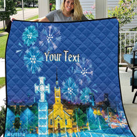 Personalized Estonian Restoration of Independence Quilt Freedom Square Tallinn Capital