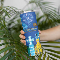 Personalized Estonian Restoration of Independence Skinny Tumbler Freedom Square Tallinn Capital