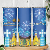Personalized Estonian Restoration of Independence Skinny Tumbler Freedom Square Tallinn Capital
