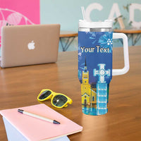 Personalized Estonian Restoration of Independence Tumbler With Handle Freedom Square Tallinn Capital