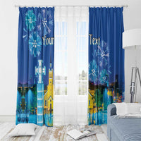 Personalized Estonian Restoration of Independence Window Curtain Freedom Square Tallinn Capital