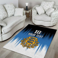 Custom Estonia Football Area Rug Come On Kalevipojad