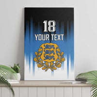 Custom Estonia Football Canvas Wall Art Come On Kalevipojad