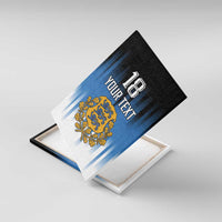 Custom Estonia Football Canvas Wall Art Come On Kalevipojad