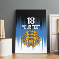 Custom Estonia Football Canvas Wall Art Come On Kalevipojad