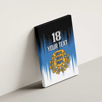 Custom Estonia Football Canvas Wall Art Come On Kalevipojad