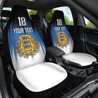 Custom Estonia Football Car Seat Cover Come On Kalevipojad