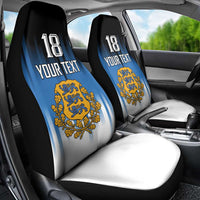 Custom Estonia Football Car Seat Cover Come On Kalevipojad