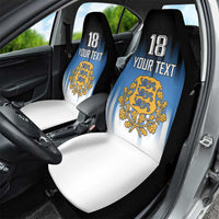 Custom Estonia Football Car Seat Cover Come On Kalevipojad