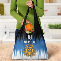 Custom Estonia Football Grocery Bag Come On Kalevipojad