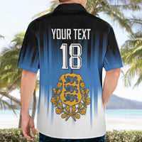 Custom Estonia Football Hawaiian Shirt Come On Kalevipojad