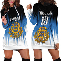 Custom Estonia Football Hoodie Dress Come On Kalevipojad