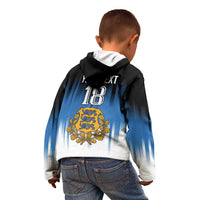 Custom Estonia Football Kid Hoodie Come On Kalevipojad