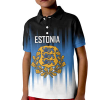 Custom Estonia Football Kid Polo Shirt Come On Kalevipojad