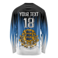 Custom Estonia Football Long Sleeve Shirt Come On Kalevipojad