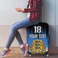 Custom Estonia Football Luggage Cover Come On Kalevipojad