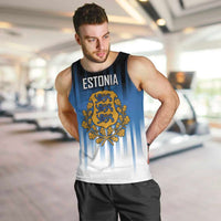 Custom Estonia Football Men Tank Top Come On Kalevipojad