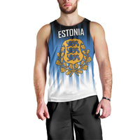 Custom Estonia Football Men Tank Top Come On Kalevipojad