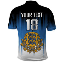 Custom Estonia Football Polo Shirt Come On Kalevipojad