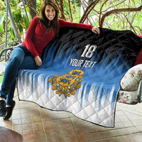 Custom Estonia Football Quilt Come On Kalevipojad