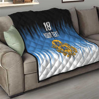 Custom Estonia Football Quilt Come On Kalevipojad