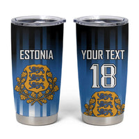 Custom Estonia Football Tumbler Cup Come On Kalevipojad