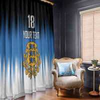 Custom Estonia Football Window Curtain Come On Kalevipojad