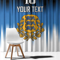 Custom Estonia Football Window Curtain Come On Kalevipojad