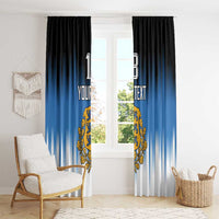 Custom Estonia Football Window Curtain Come On Kalevipojad