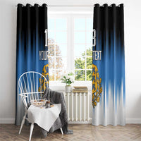 Custom Estonia Football Window Curtain Come On Kalevipojad