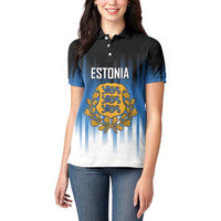 Custom Estonia Football Women Polo Shirt Come On Kalevipojad