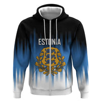 Custom Estonia Football Zip Hoodie Come On Kalevipojad