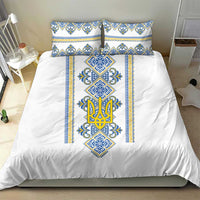 Vyshyvanka Day Bedding Set Ukrainian Folk Traditions Pattern White Version