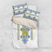 Vyshyvanka Day Bedding Set Ukrainian Folk Traditions Pattern White Version