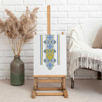 Vyshyvanka Day Canvas Wall Art Ukrainian Folk Traditions Pattern White Version