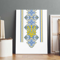 Vyshyvanka Day Canvas Wall Art Ukrainian Folk Traditions Pattern White Version