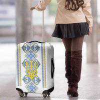Vyshyvanka Day Luggage Cover Ukrainian Folk Traditions Pattern White Version