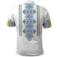 Vyshyvanka Day Polo Shirt Ukrainian Folk Traditions Pattern White Version