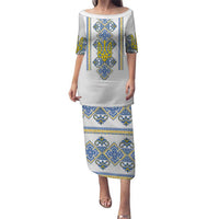 Vyshyvanka Day Puletasi Ukrainian Folk Traditions Pattern White Version
