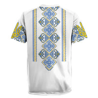 Vyshyvanka Day Rugby Jersey Ukrainian Folk Traditions Pattern White Version