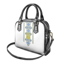 Vyshyvanka Day Shoulder Handbag Ukrainian Folk Traditions Pattern White Version