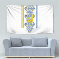Vyshyvanka Day Tapestry Ukrainian Folk Traditions Pattern White Version