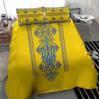Vyshyvanka Day Bedding Set Ukrainian Folk Traditions Pattern Yellow Version
