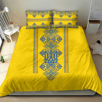 Vyshyvanka Day Bedding Set Ukrainian Folk Traditions Pattern Yellow Version