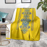 Vyshyvanka Day Blanket Ukrainian Folk Traditions Pattern Yellow Version