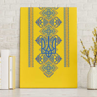 Vyshyvanka Day Canvas Wall Art Ukrainian Folk Traditions Pattern Yellow Version