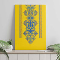 Vyshyvanka Day Canvas Wall Art Ukrainian Folk Traditions Pattern Yellow Version