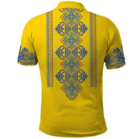 Vyshyvanka Day Polo Shirt Ukrainian Folk Traditions Pattern Yellow Version