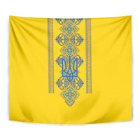 Vyshyvanka Day Tapestry Ukrainian Folk Traditions Pattern Yellow Version